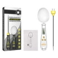 thumbnail image 1 of 2-in-1 Digital Kitchen Scale & Thermometer - LCD Display Food Measuring Spoon for Precise Baking, Cooking and Spices, 500g/0.1g Accuracy, 1 of 9