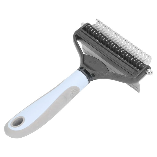 2 in 1 Dog Deshedding Brush Removing Detangling Knot Steel Dog