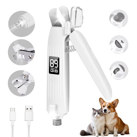 ABSOKE 2-IN-1 DOG CAT NAIL CLIPPERS AND GRINDER...
