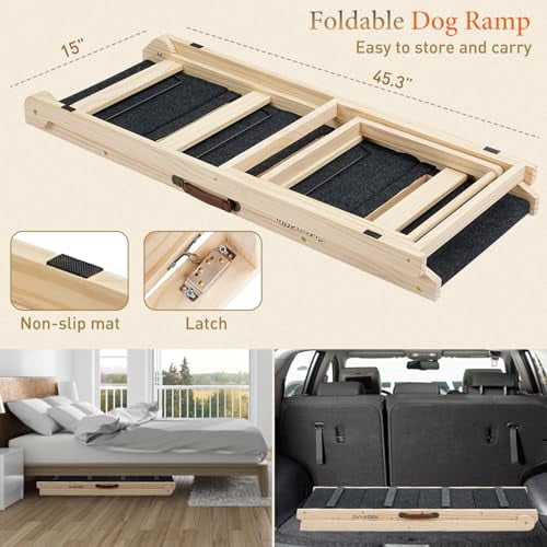 One Step Dog Ramp 2-in-1 Dog Stairs & Ramp - 45.3