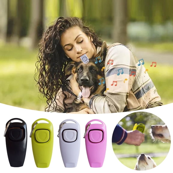 2-in-1 Dog Training Whistle & Clicker High Frequency Strong Penetration Pet Training Tool Multi-Pet Obedience Recall Trainer for Outdoor & Home Use