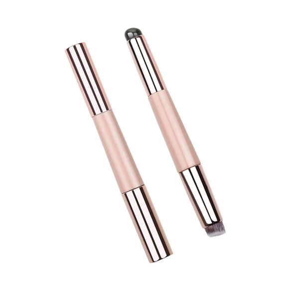 2 in 1 Double Ended Makeup Brush Lipstick Applicator Silicone Lip Brush Present