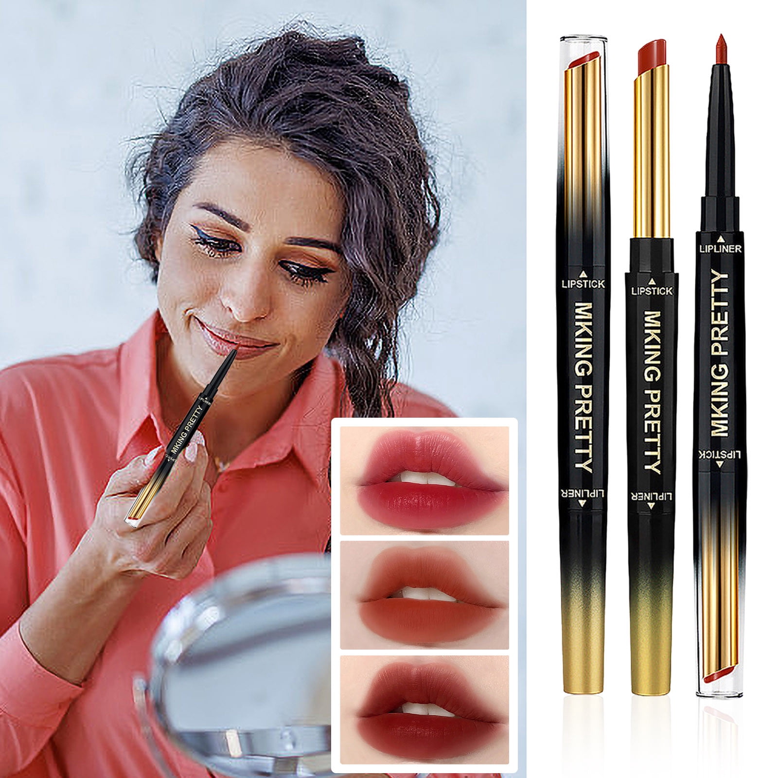 Simple Moisturizing Long Lasting Double Headed Lip Lacquer