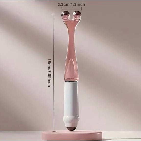 2-in-1 Double-Head Acupoint Massager 360-Degree Rotating Handheld Muscle Massager for Neck Shoulder Back Leg Pain Relief Deep Tissue Relaxation