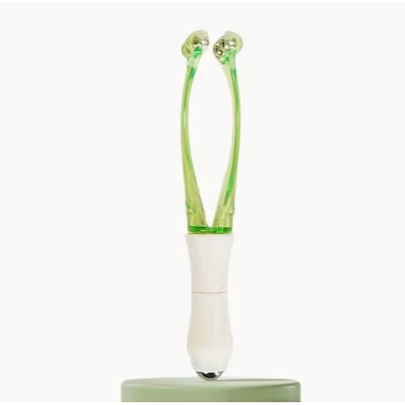 2-in-1 Double-Head Acupoint Massager 360° Rotating Handheld for Neck Shoulder Back Pain Relief