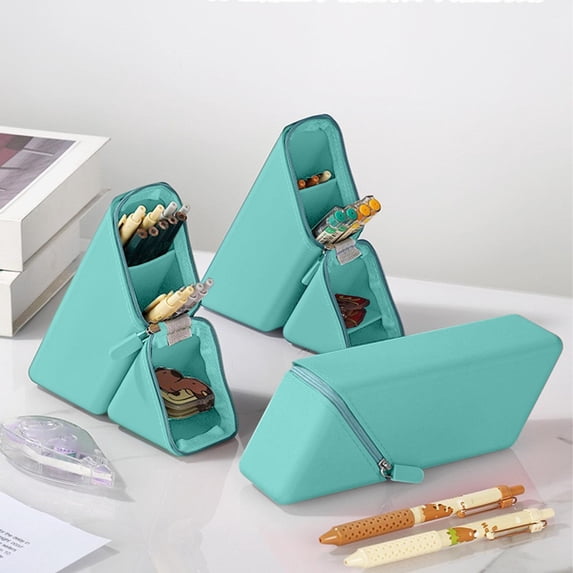 2-in-1 Double Purpose Stvdent Pencil Case - Large Capacity Portable Storage Pouch for Sch00I & Home | Waterproof, Stain Resistant & Durable