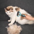 thumbnail image 1 of 2-in-1, Double Sided, Deshedding, Dematting, Undercoat Rake, Long Hair, Thick Fur, Matted Coats, Dogs & Cats, Stainless Steel, Easy Grip, 1 of 1