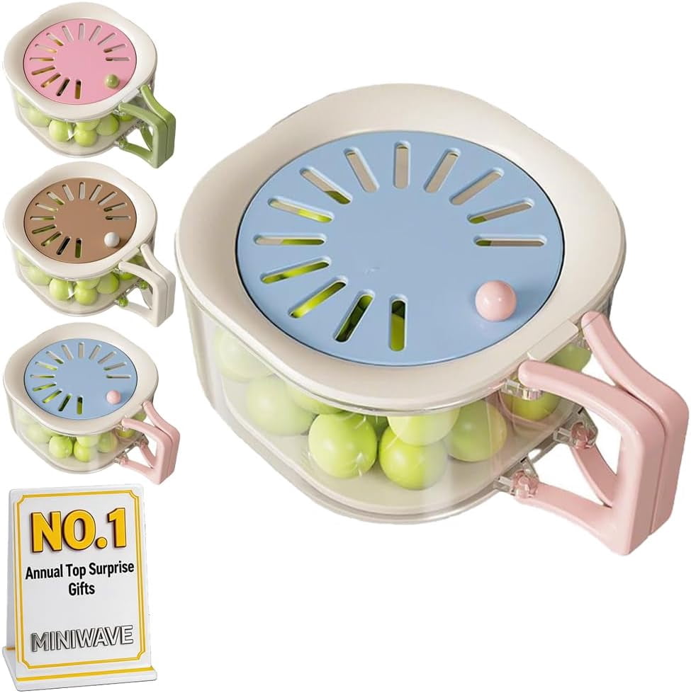 2-in-1 Draining and Preservation Basket, Fruit Washing Bowl with Strainer and Lid, Vegetable Washer Container for Kitchen and Fridge Storage