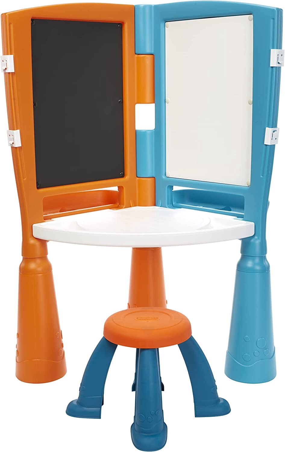 2-in-1 Drawing Table – Multi-Sided Desk with Easel, Chalkboard, & Dry ...