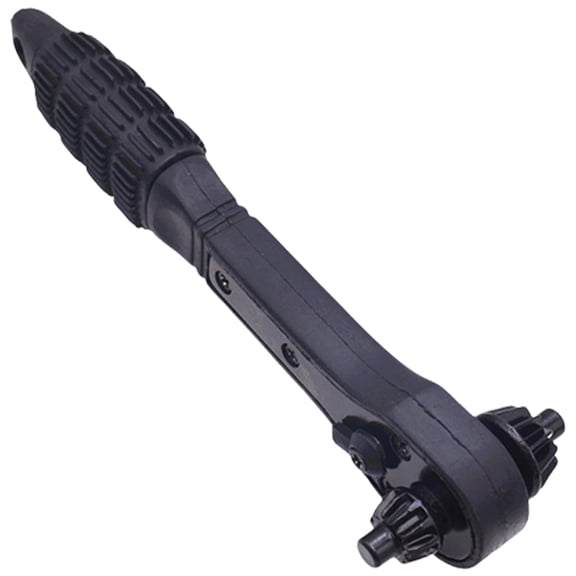 2 in 1 Drill Chuck Key Wrench Double Use Ratchet Spanner for Electric Drills and Power Tools,12.7mm/17.5mm Head