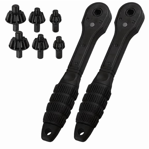 2 in 1 Drill Chuck Ratchet Spanner, 2-in-1 Ratchet Drill Chuck Key Wrench, 4PCS Iron Drill Wrench, 2 Pack,2 * Drill Wrench,Black