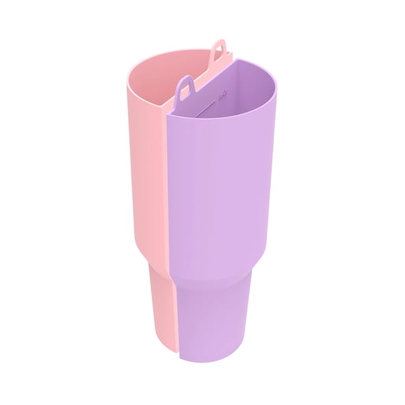 2-in-1 Drinking Cup with Silicone Inner Liner, 40oz, Light Purple & Light Pink – for Office, Gym, Travel