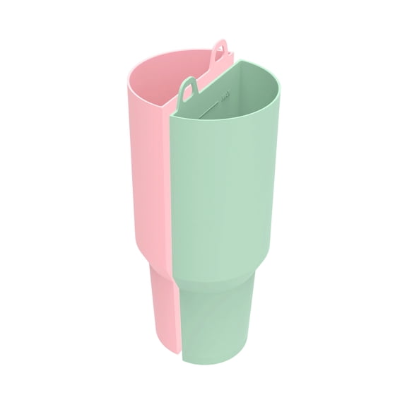 2-in-1 Drinking Cup with Silicone Inner Liner, 40oz, Mint Green & Light Pink – Leak-Proof, Hot/Cold, Portable for Gym, Office, Outdoor
