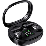 2-in-1 Dual Design Wireless Earbuds, Hi-Fi Sound, LED Display, 40Hrs Battery, Dolby/DTS Audio, Comfortable Wear, TWS Bluetooth Earphones, Black