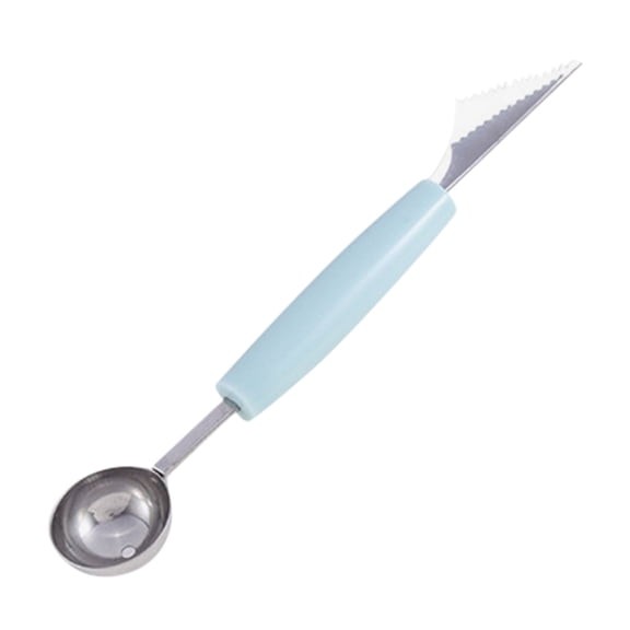 2-in-1 Dual-Head Stainless Steel Fruit Carver - Watermelon Scoop & Ice Ball Maker