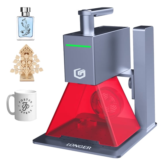 NOVODESK NANO 6W Laser Engraver, 0.05mm Precision Portable and Handheld Laser Engraving Machine,5000mm/s Engraving Laser Cutter for Wood Metal Leather Ceramics Acylic