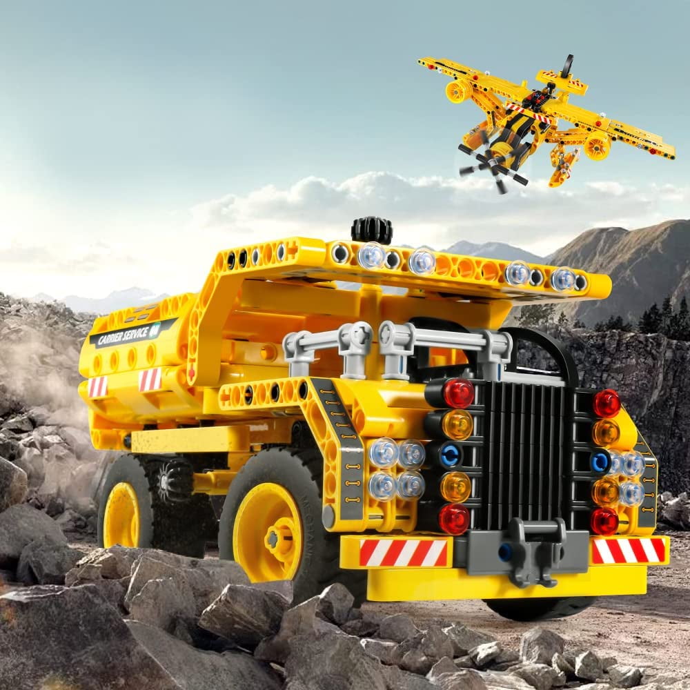LEGO Technic Dump Truck 2in1 Toy Building Set, Model Construction Vehicle  and Excavator Digger Kit, Engineering Building Toys for Back to School,  Gift for Kids, Boys, Girls Ages 7+ Years Old, 42147 