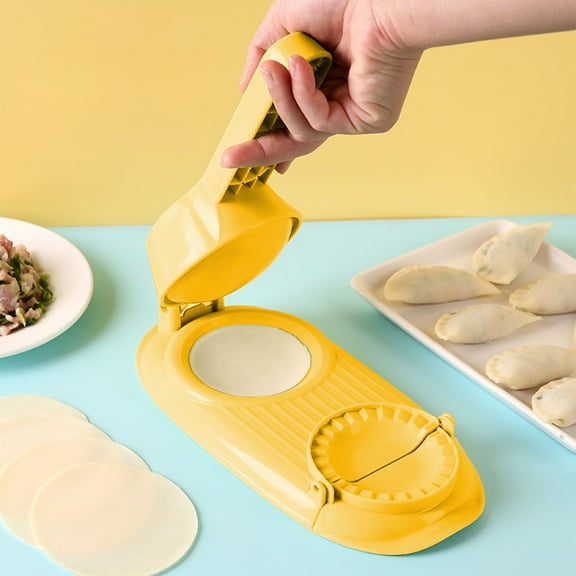 2-in-1 Dumpling Maker Machine, Dough Press and Pastry Packaging Tool for Making Pie, Wonton, and Ravioli