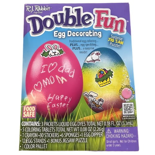 2 in 1 Easter Egg Decorating and Dye Kit for Kids