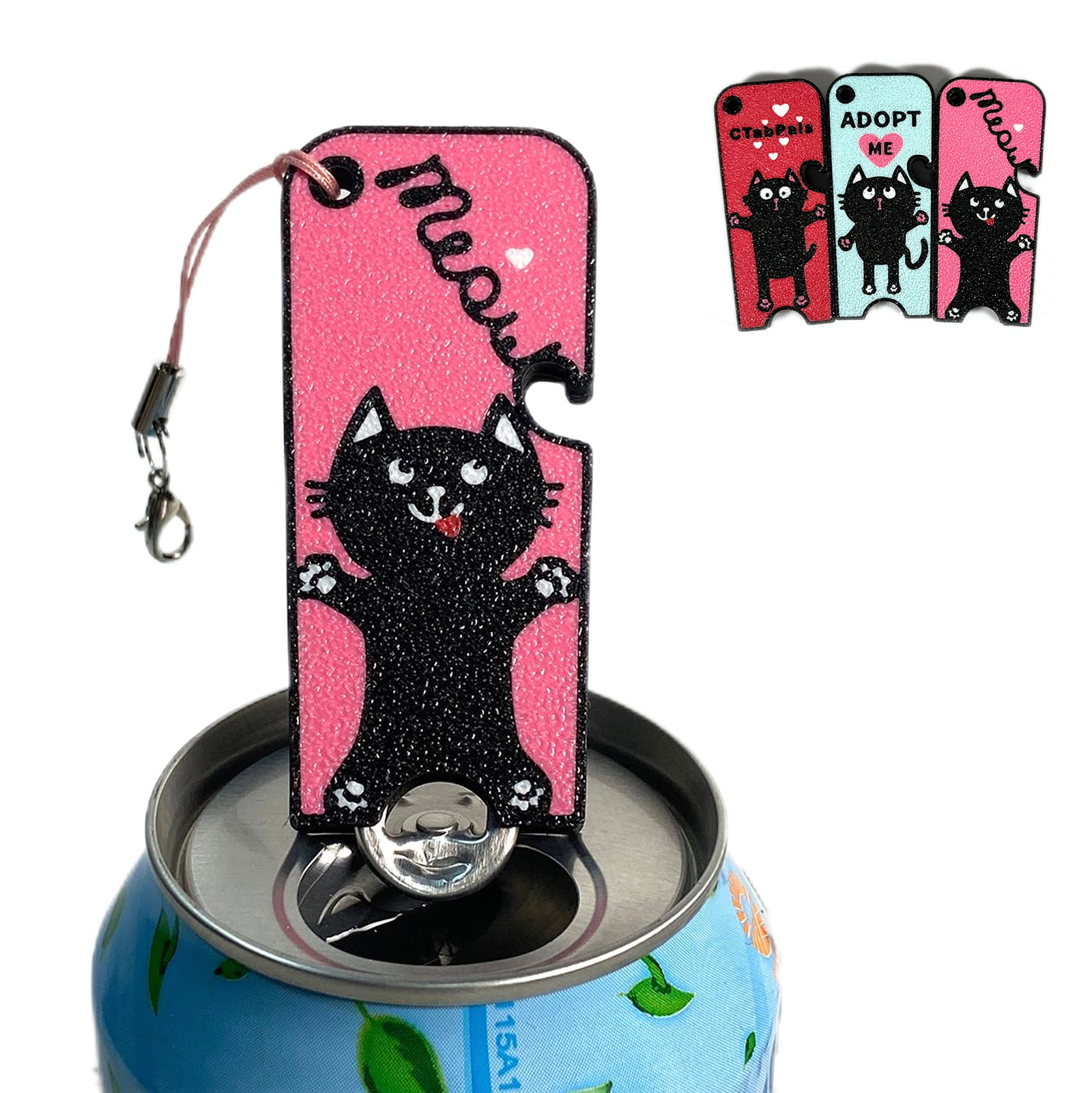 CTABPALS 2 in 1 Easy Can Tab Opener Soda Can Opener with Keychain