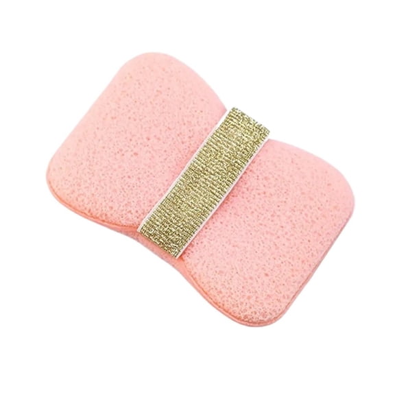 2-in-1 Elastic Soap Holder Loofah Bath Sponge Hanging Exfoliating Shower Tool