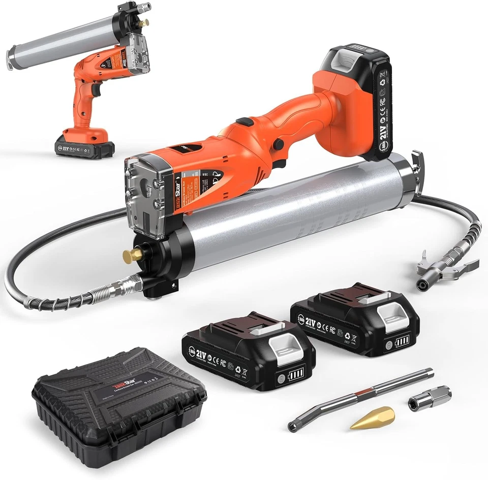 2 in 1 Electric Grease Gun Automatic Cordless Grease Gun Battery 