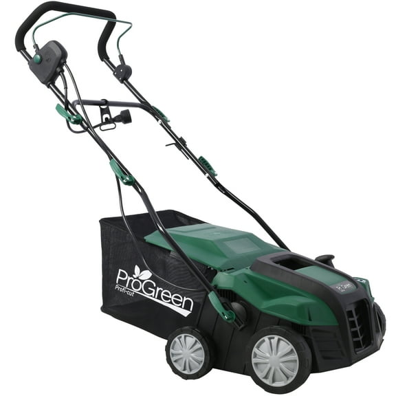 2-in-1 Electric Lawn Scarifier-13" Wide Dethatcher with Collection Bag for Deep Thatch Removal