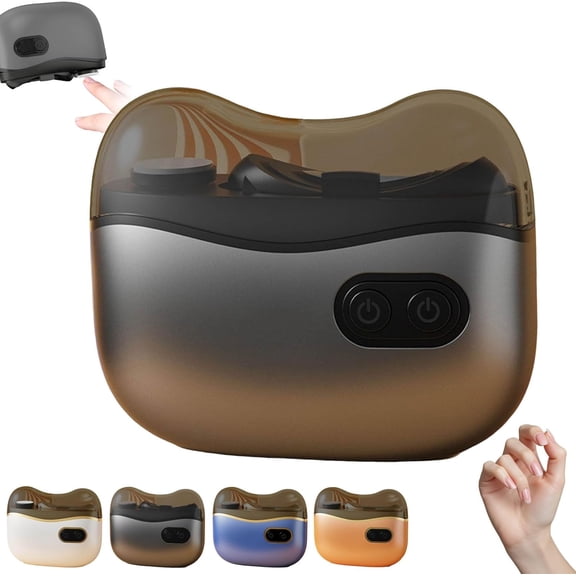 2-in-1 Electric Nail Clipper & Polisher, Automatic Nail Trimmer & Grinder, Electric Manicure Pedicure for Adults and Kids, Safe and Easy Nail Care Tool for Home Use(Black)