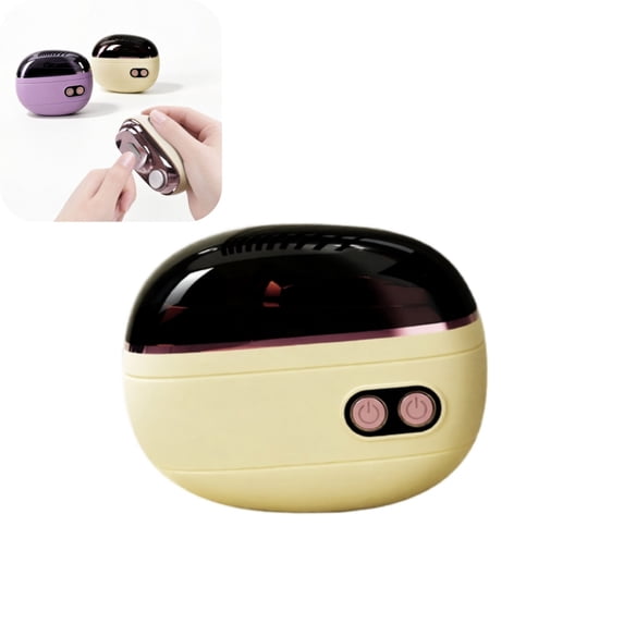 2‑in‑1 Electric Nail Clipper and Nail Grinder, Safe Anti‑Pinching Manicure Trimmer for Baby Kids Adults Seniors Home Use