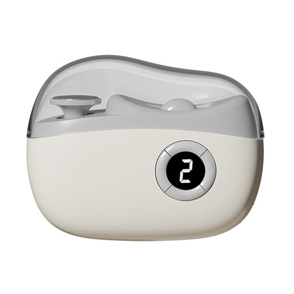 2 in-1 Electric Nail Clippers with 3 Speeds Automatic Nail Cutter Fingernail Clippers Electric Nail File for Elderly