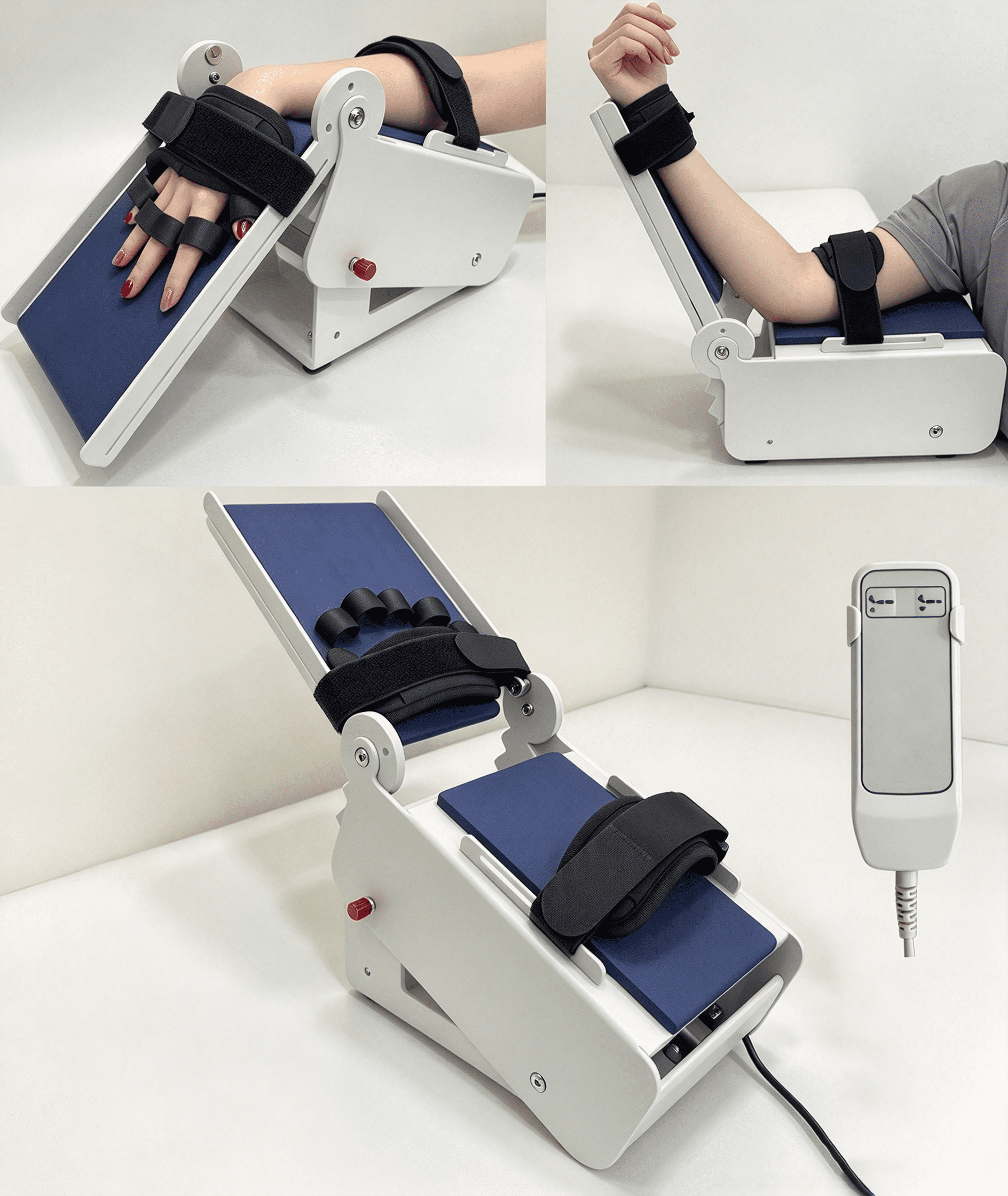 2-in-1 Electric Wrist+Elbow Dual-joint rehabilitation device with ...
