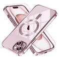 thumbnail image 1 of Entronix 2-in-1 Magnetic Shiny Clear Case Compatible with iPhone 15 Plus with Screen Protector, Rose, 1 of 7