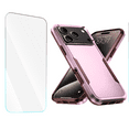 thumbnail image 1 of 2-in-1 Entronix Bundle for iPhone 17 Pro. Heavy Duty Phone Case, 1 Screen Protector, Pink, 1 of 8