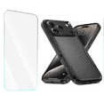 thumbnail image 1 of 2-in-1 Entronix Bundle for iPhone 17 Pro Max. Heavy Duty Phone Case, 1 Screen Protector, Black, 1 of 8