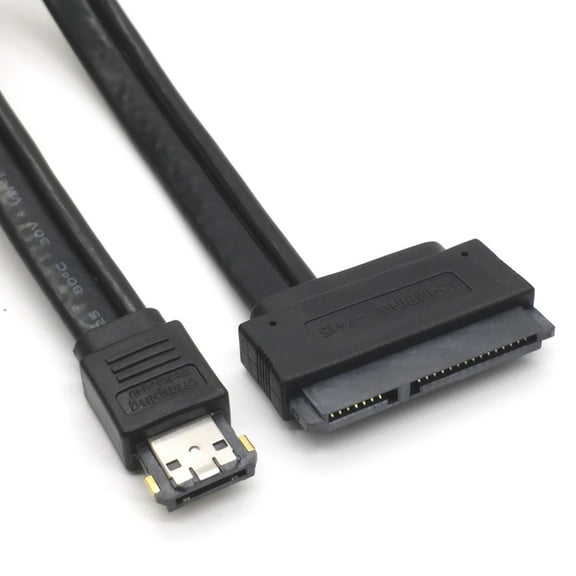 2 in 1 Esata + Usb Data Cable To 22pin Sata Hard Disk Adapter 5V 12V 0.5M