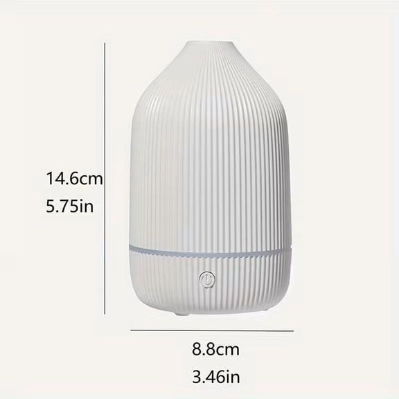 2-in-1 Essential Oil Diffuser and Humidifier - USB Powered with Auto-Off and LED Mood Light for Tranquil Spaces