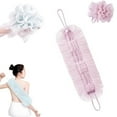 thumbnail image 1 of 2-in-1 Exfoliating Washcloth, Shower & Back Scrubber with New Exfoliating Back Scrubber Sponge for Shower Body Exfoliator Loofah with Handle for Men Women, Style D, By PRYESS, 1 of 9