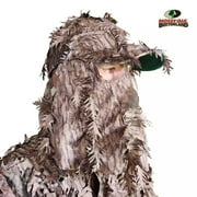 2-in-1 FRONT Leafy Face Mask and Camo Hat Adjustable,OSFM