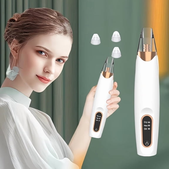 2-in-1 Facial Beauty Device, combines facial steamer and blackhead remover. Moisturizes dry skin for home SPA, suitable for facial and nose care. Unisex design, ideal Mother's Day and birthday gifts.