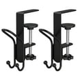 thumbnail image 1 of 2-in-1 Fireplace Stocking and Garland Hanger, Heavy Duty Adjustable Mantel Hooks No Drill, Christmas Stocking Holder with Dual Hooks for Mantel & Home Decor (2PCS), 1 of 8