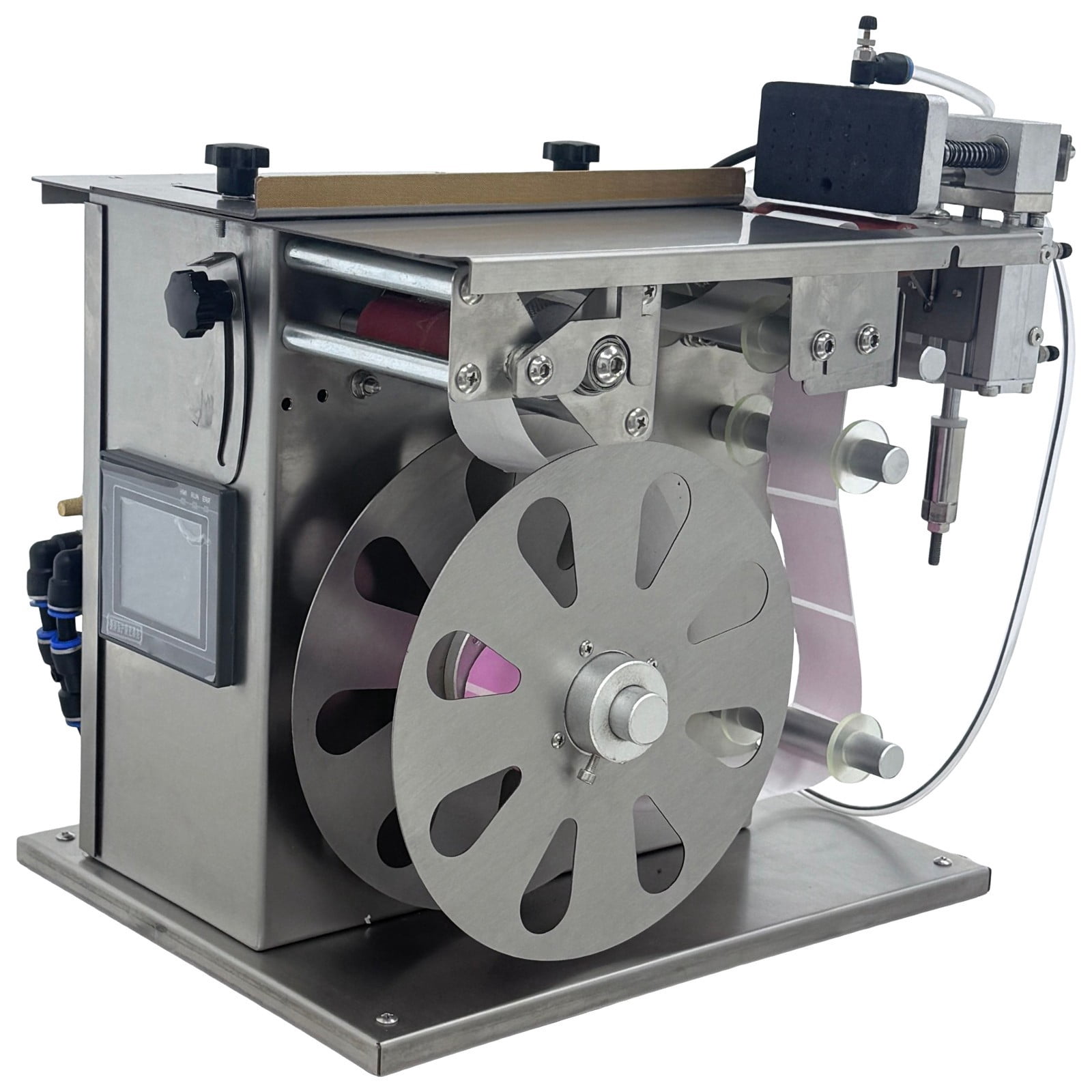 2-in-1 Flat & Corner Labeling Machine Label Applicator with Pressure ...