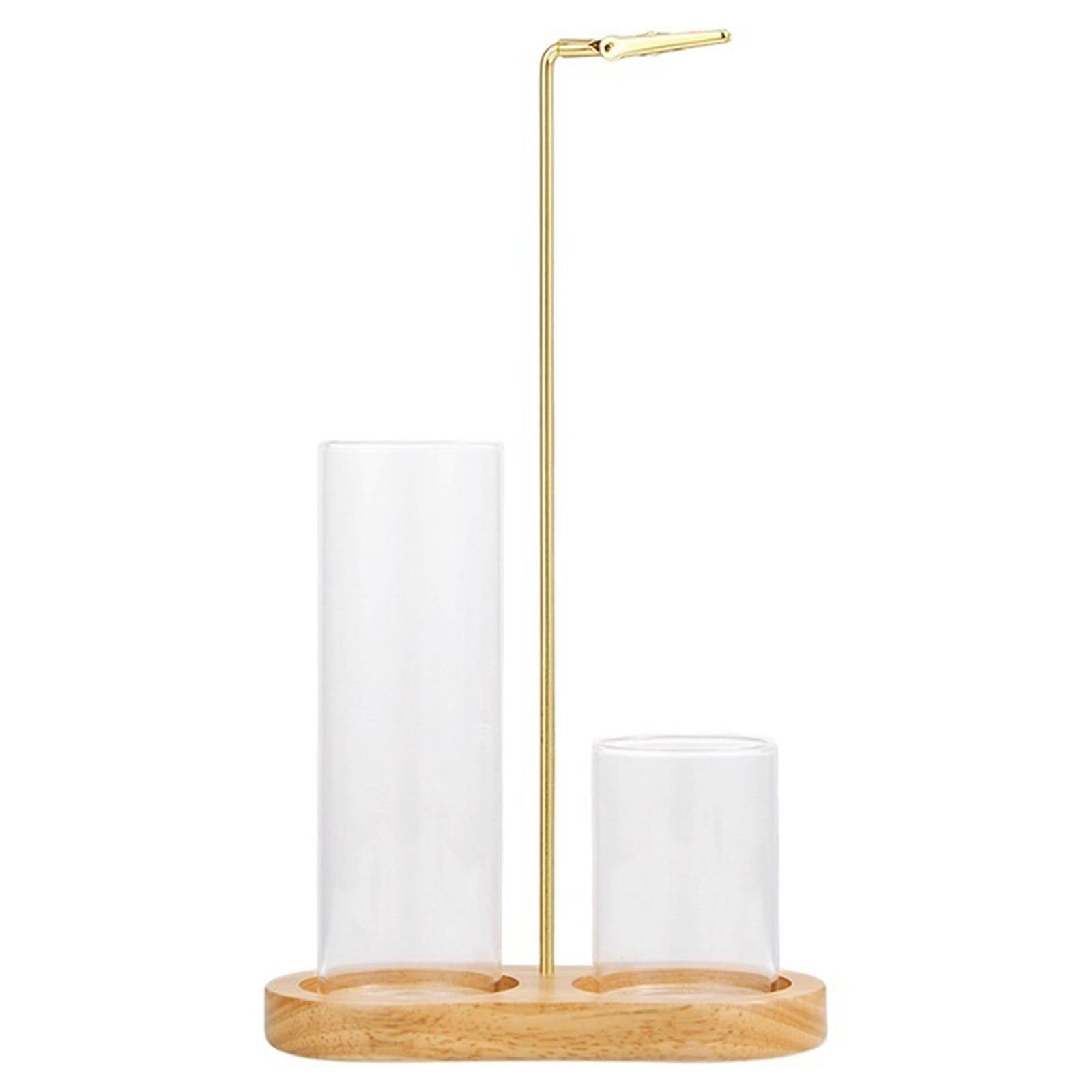 2 in 1 Floating Incense Holder with Storage Glass Tubes and Metal Butterfly Clip