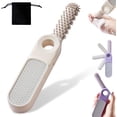 thumbnail image 1 of 2-in-1 Foldable Foot File with Toe Gap Cleaner, Upgarde Nano Glass Foot File & Toe Callus Remover, Portable Feet Cleaner for Home Travel Pedicure (Gray), 1 of 8