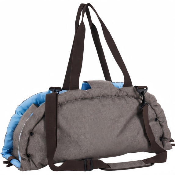 2-in-1 Foldable Pet Carrier & Car Bed w/ Safety Tether, Soft Padded Travel Bag for Dogs & Cats, Seatbelt Secure
