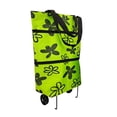 thumbnail image 1 of 2-in-1 Foldable Shopping Bag with Wheels, 23 Liters Portable Shopping Cart,Waterproof Oxford Fabric, Foldable Grocery Bag for Shopping, Travel, 1 of 9