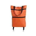 thumbnail image 1 of 2-in-1 Foldable Shopping Cart Rolling Shopping Bag with Wheels, Collapsible Wheeled Tote, Compact Grocery Wagon, Parcel Pickup, Laundry Transport, Apartment Errands, Travel Storage, 1 of 6