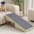 thumbnail image 1 of 2-in-1 Foldable Wooden Dog Stairs & Ramp for Small Dogs Cats, Split Ottoman Design Light Grey, 1 of 25