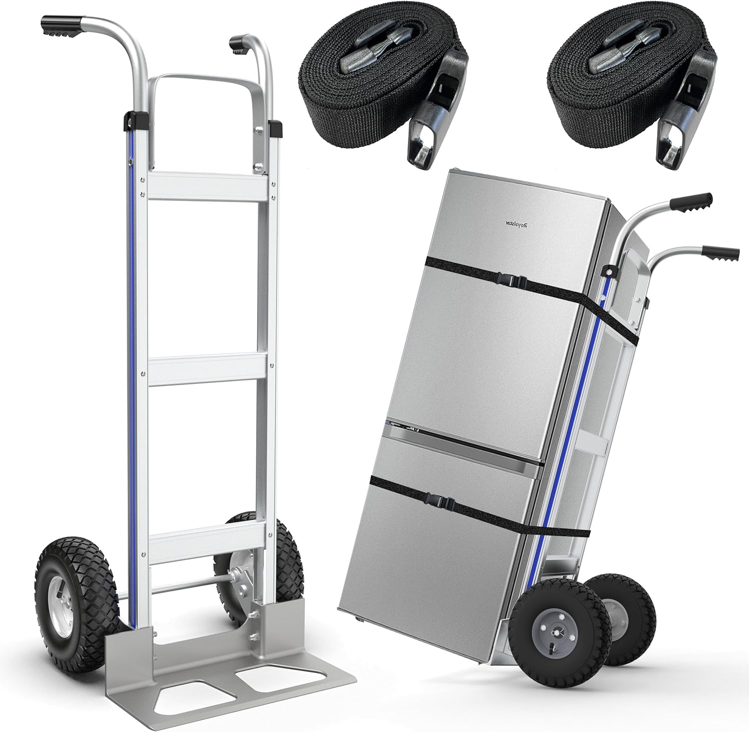 2 in 1 Folding Dolly Cart,with Wheels,Convertible Dolly Cart Heavy Duty