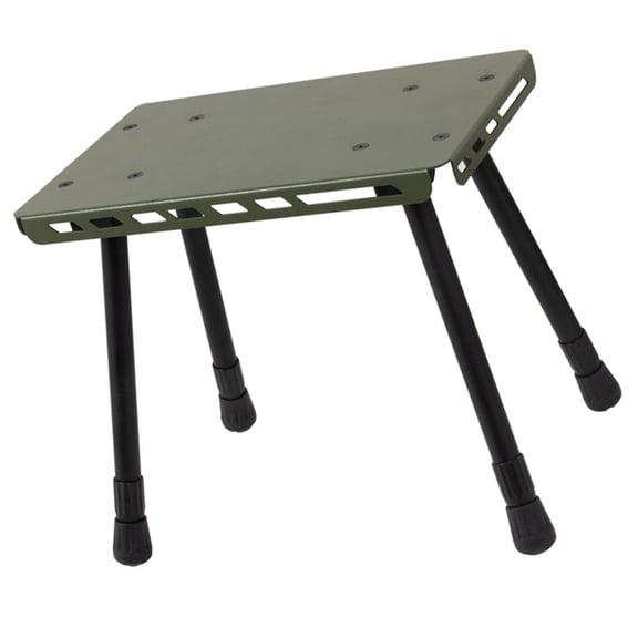 2 in 1 Folding Table Stool Camping Outdoor Practical Small Table Aluminum Alloys Folding Small Chair for Camping Picnics