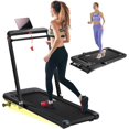 thumbnail image 1 of 2-in-1 Folding Treadmill,Compact Walking Pad with 15% Auto Incline & Safety Handle,LED Display,Under Desk Treadmill,7.5 MPH Max Speed,Walking or Running for Home Office, 1 of 8